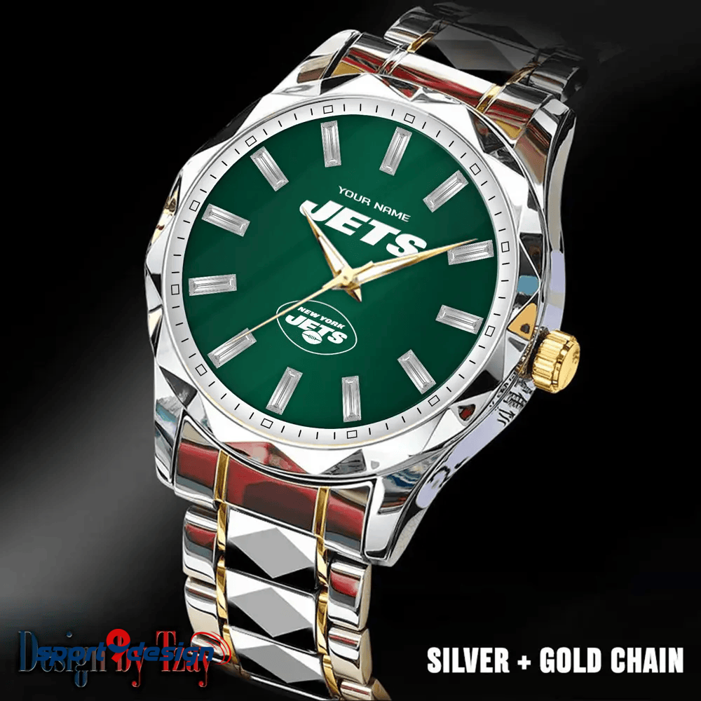 New York Jets Luxury Diamond Men Watch Trending 2025