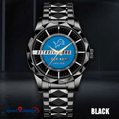 Detroit Lions Luxury Diamond Men Watch Trending 2025