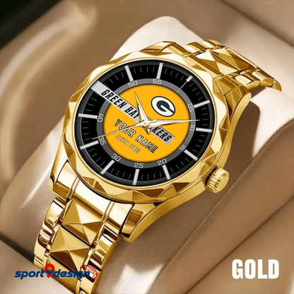Green Bay Packers Luxury Diamond Men Watch Trending 2025