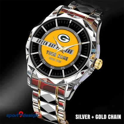 Green Bay Packers Luxury Diamond Men Watch Trending 2025