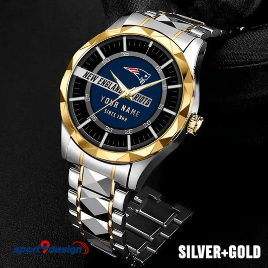 New England Patriots Luxury Diamond Men Watch Trending 2025
