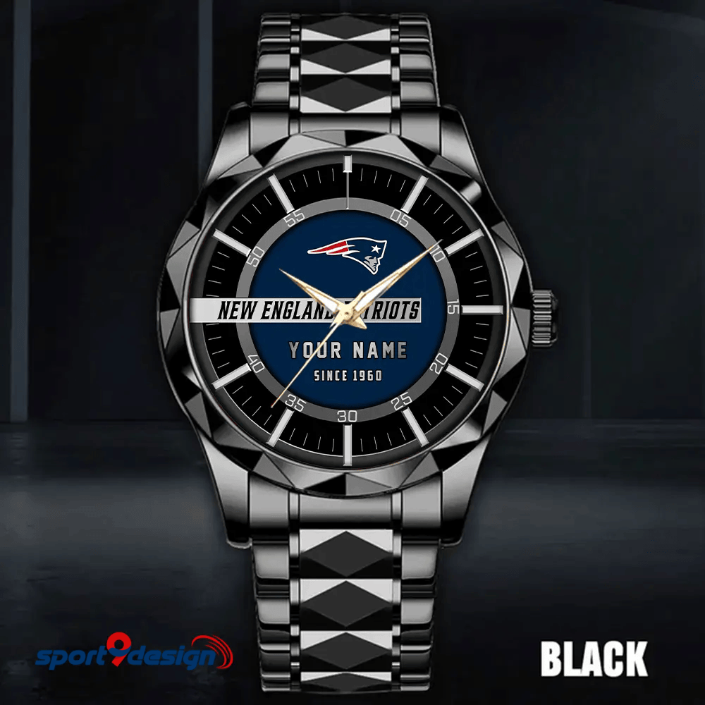 New England Patriots Luxury Diamond Men Watch Trending 2025