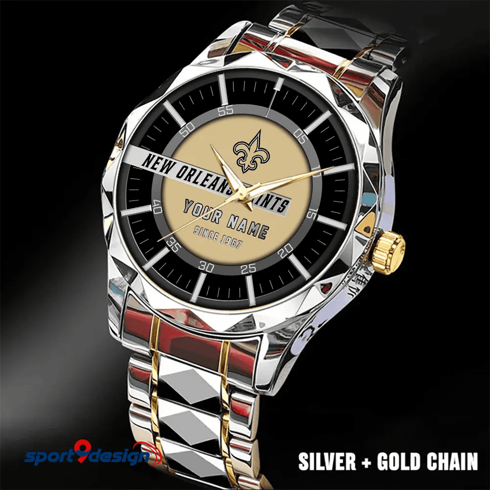 New Orleans Saints Luxury Diamond Men Watch Trending 2025
