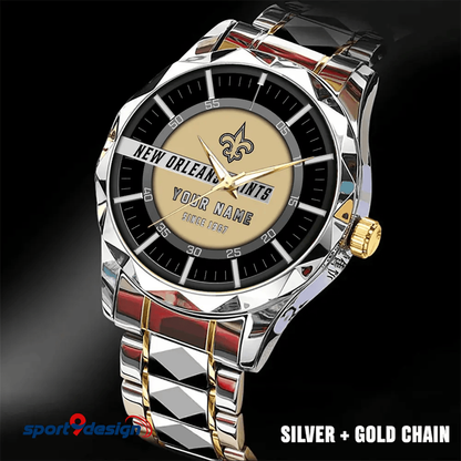 New Orleans Saints Luxury Diamond Men Watch Trending 2025