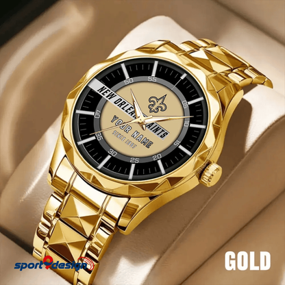 New Orleans Saints Luxury Diamond Men Watch Trending 2025