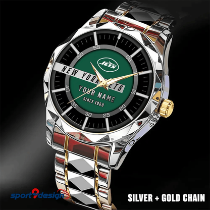 New York Jets Luxury Diamond Men Watch Trending 2025