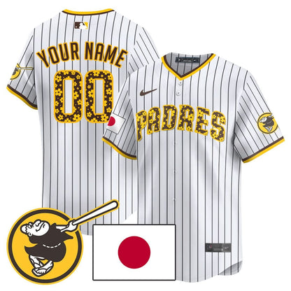 Custom Gender/Name San Diego Padres Japanese Heritage Jersey - All Stitched