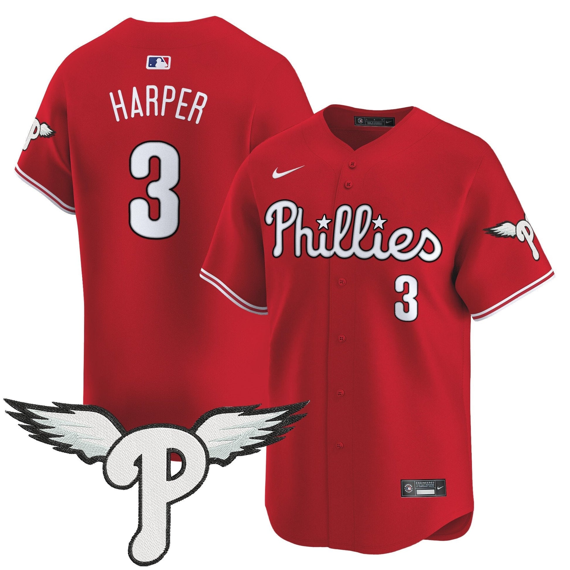 Men's Philadelphia Phillies 2025 Vapor Premier Limited Jersey - All Stitched