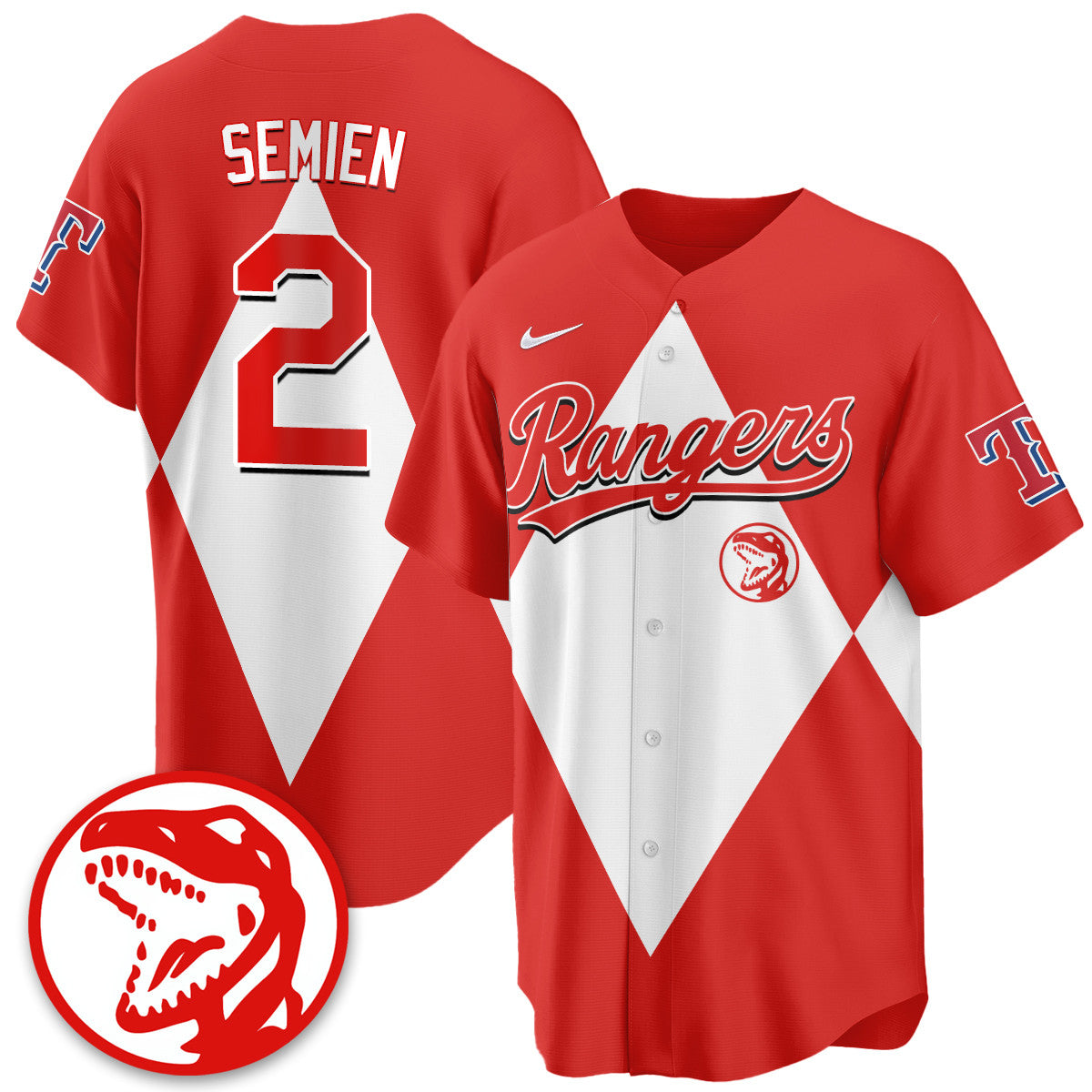 Men's Texas Rangers Power Rangers Limited Jersey - All Stitched