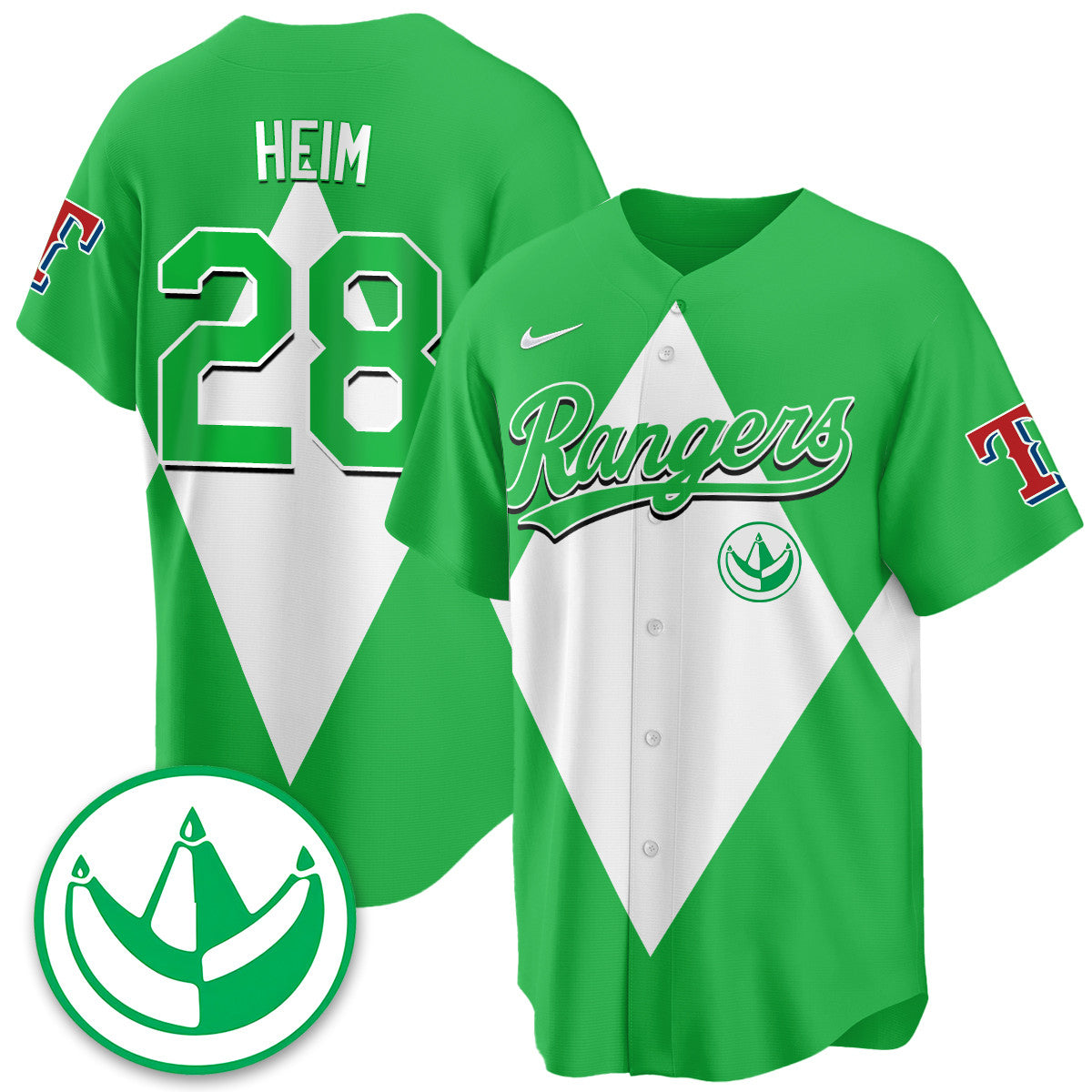 Men's Texas Rangers Power Rangers Limited Jersey - All Stitched