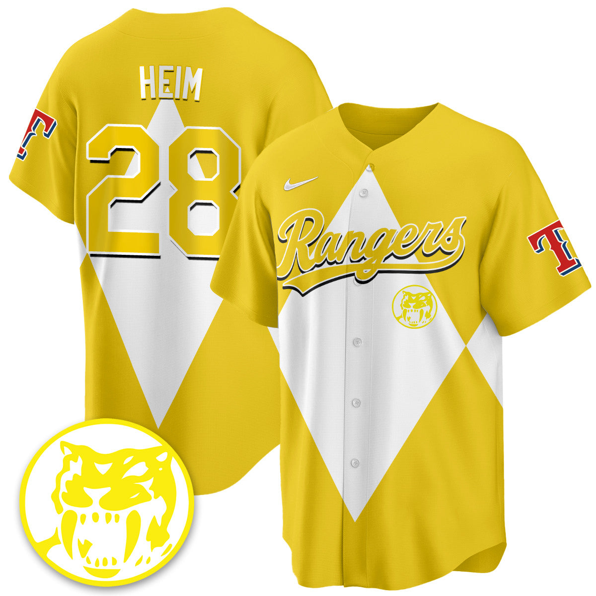 Men's Texas Rangers Power Rangers Limited Jersey - All Stitched
