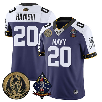 Men's Navy Midshipmen Lacrosse Jolly Rogers Vapor Limited Jersey - All Stitched
