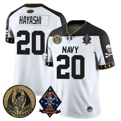 Men's Navy Midshipmen Lacrosse Jolly Rogers Vapor Limited Jersey - All Stitched