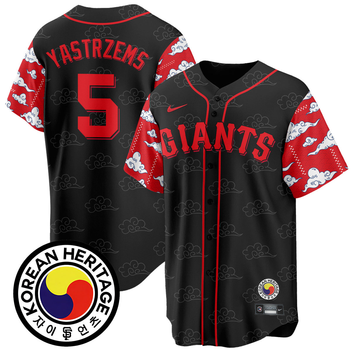 Men's San Francisco Giants Korean Heritage Jersey - All Stitched