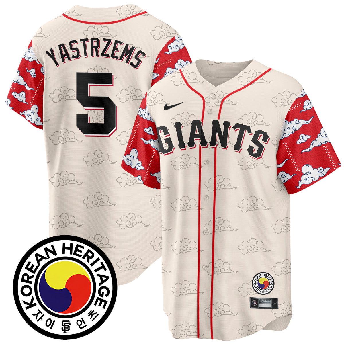 Men's San Francisco Giants Korean Heritage Jersey - All Stitched