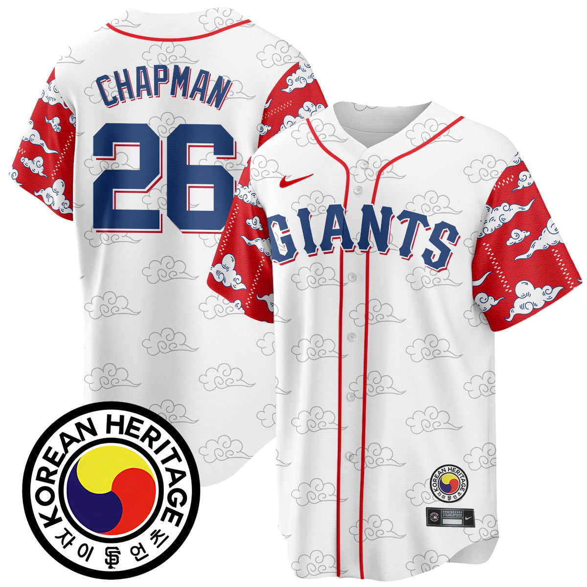 Men's San Francisco Giants Korean Heritage Jersey - All Stitched