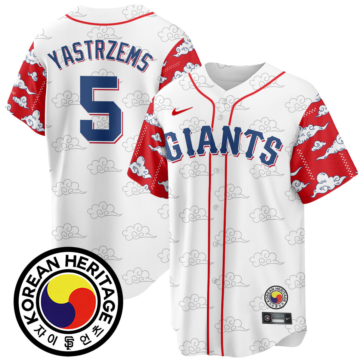 Men's San Francisco Giants Korean Heritage Jersey - All Stitched