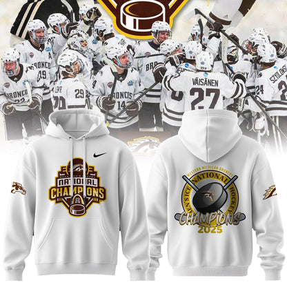 Western Michigan Broncos 2025 National Champions Patch Premium Hoodie