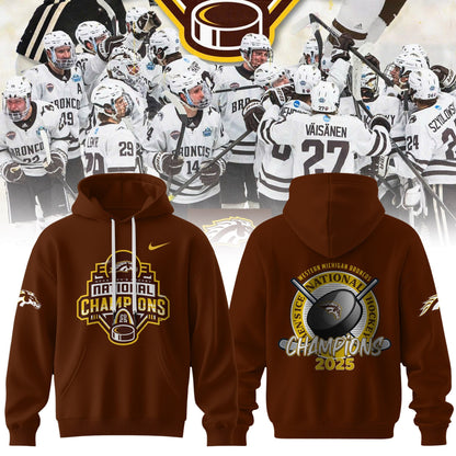 Western Michigan Broncos 2025 National Champions Patch Premium Hoodie