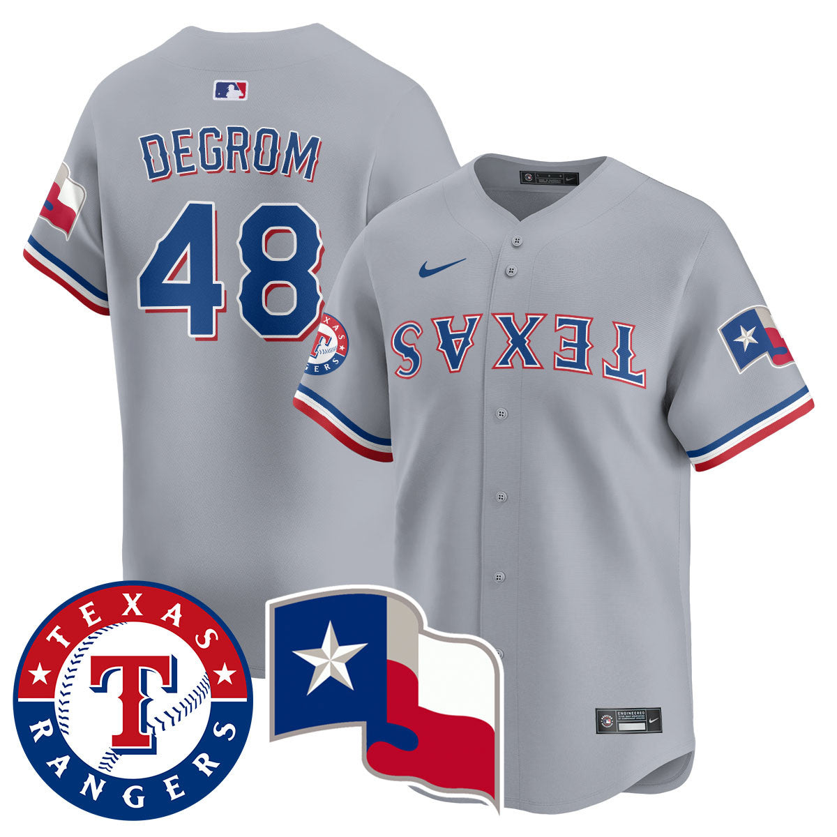 Men's Texas Rangers True Brvnd Limited Jersey - All Stitched