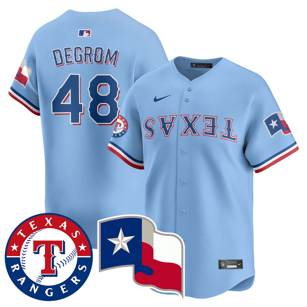Men's Texas Rangers True Brvnd Limited Jersey - All Stitched