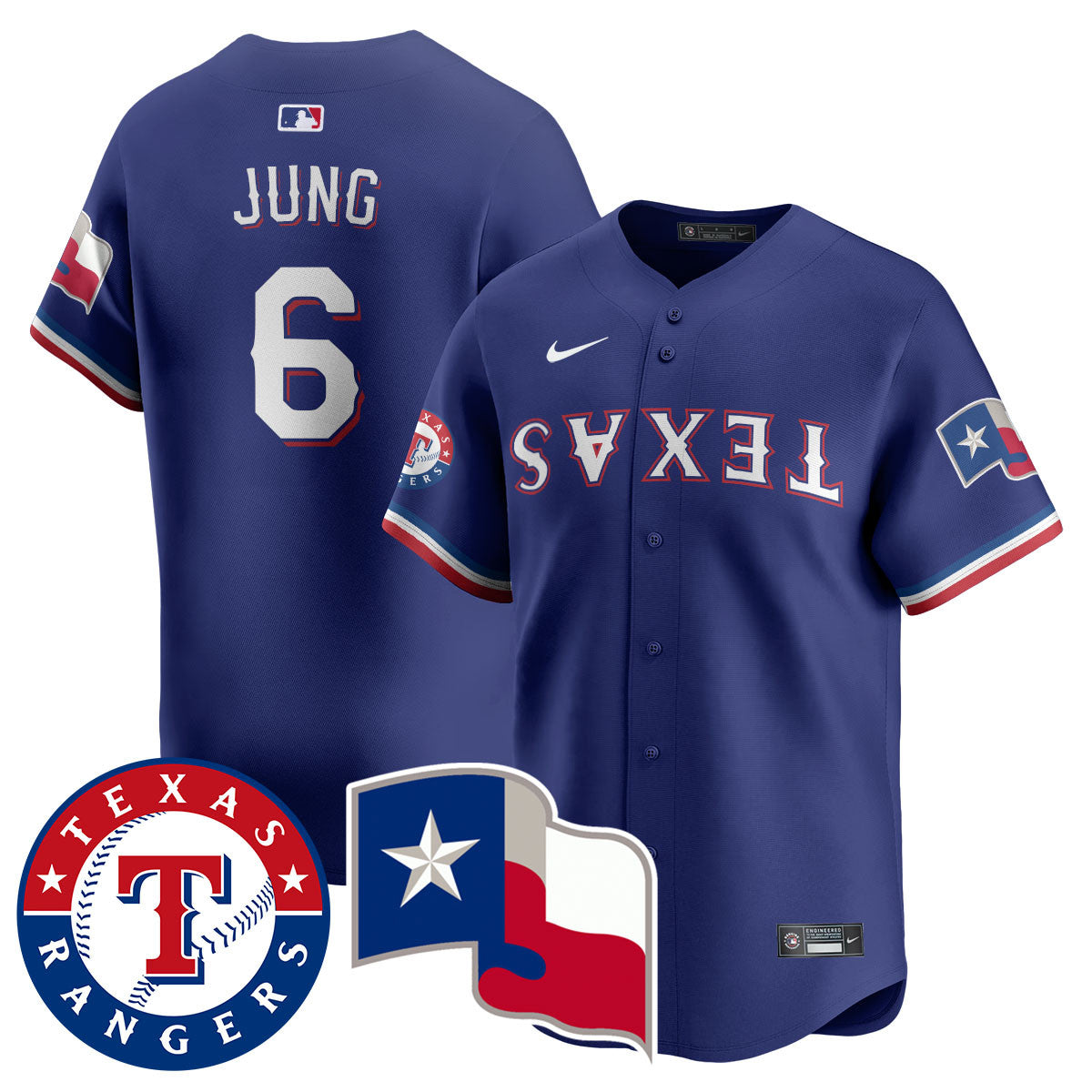 Men's Texas Rangers True Brvnd Limited Jersey - All Stitched