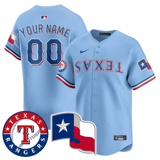 Custom Gender/Name Texas Rangers True Brvnd Limited Jersey - All Stitched