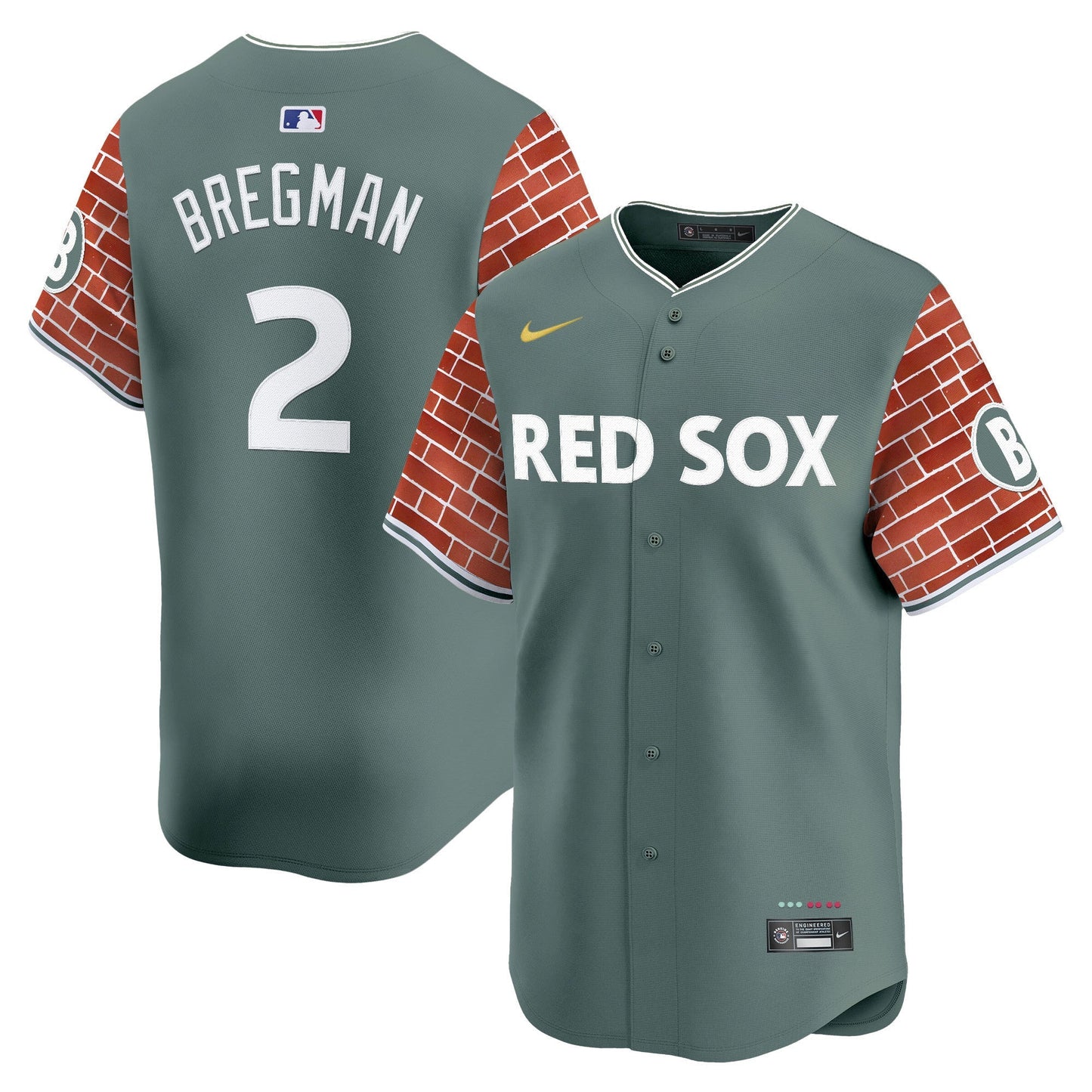 Men's Boston Red Sox 2025 Fenway Red Brick Style Vapor Premier Limited Jersey - Stitched