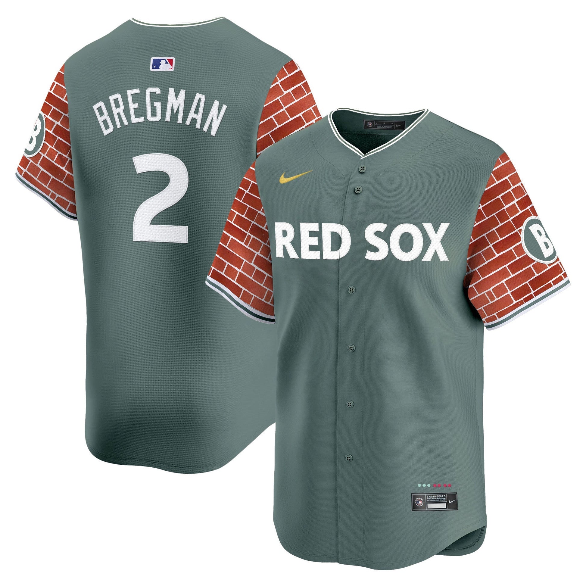 Men's Boston Red Sox 2025 Fenway Red Brick Style Vapor Premier Limited Jersey - Stitched