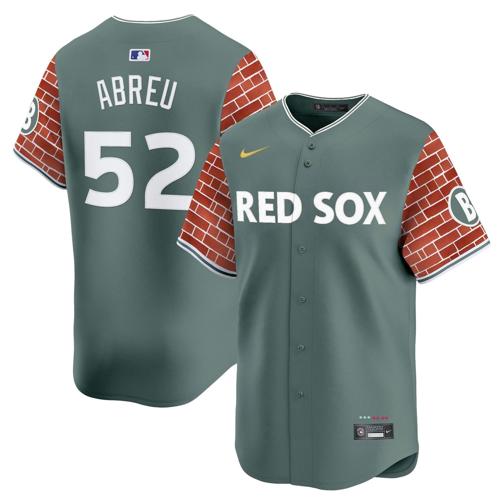 Men's Boston Red Sox 2025 Fenway Red Brick Style Vapor Premier Limited Jersey - Stitched