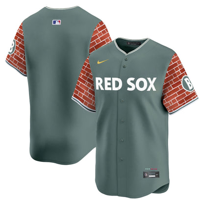 Men's Boston Red Sox 2025 Fenway Red Brick Style Vapor Premier Limited Jersey - Stitched