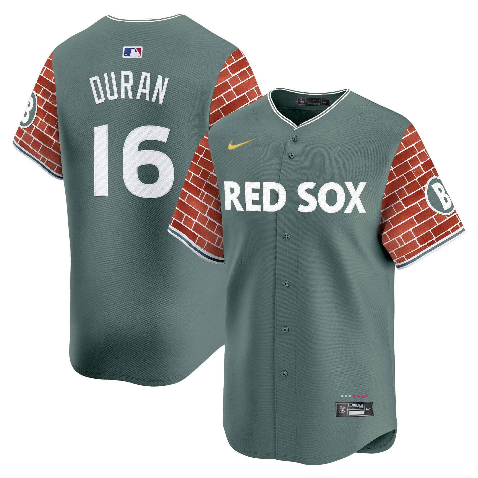 Men's Boston Red Sox 2025 Fenway Red Brick Style Vapor Premier Limited Jersey - Stitched