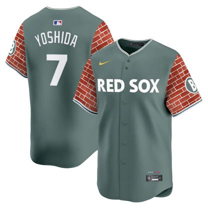Men's Boston Red Sox 2025 Fenway Red Brick Style Vapor Premier Limited Jersey - Stitched