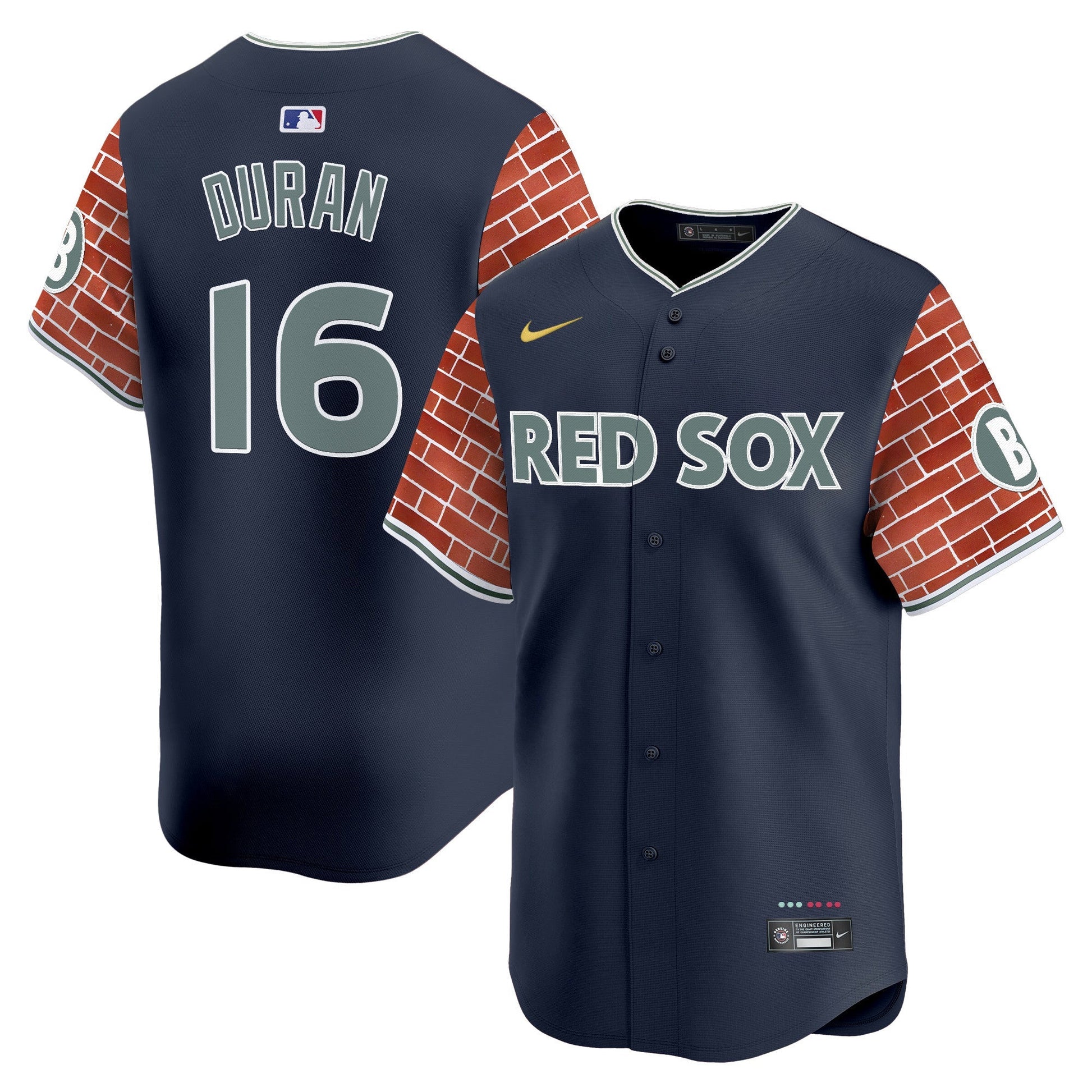 Men's Boston Red Sox 2025 Fenway Red Brick Style Vapor Premier Limited Jersey - Stitched