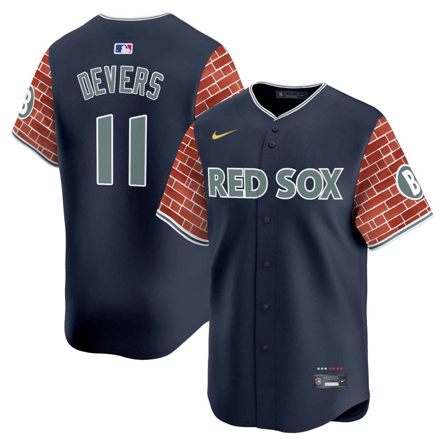 Men's Boston Red Sox 2025 Fenway Red Brick Style Vapor Premier Limited Jersey - Stitched