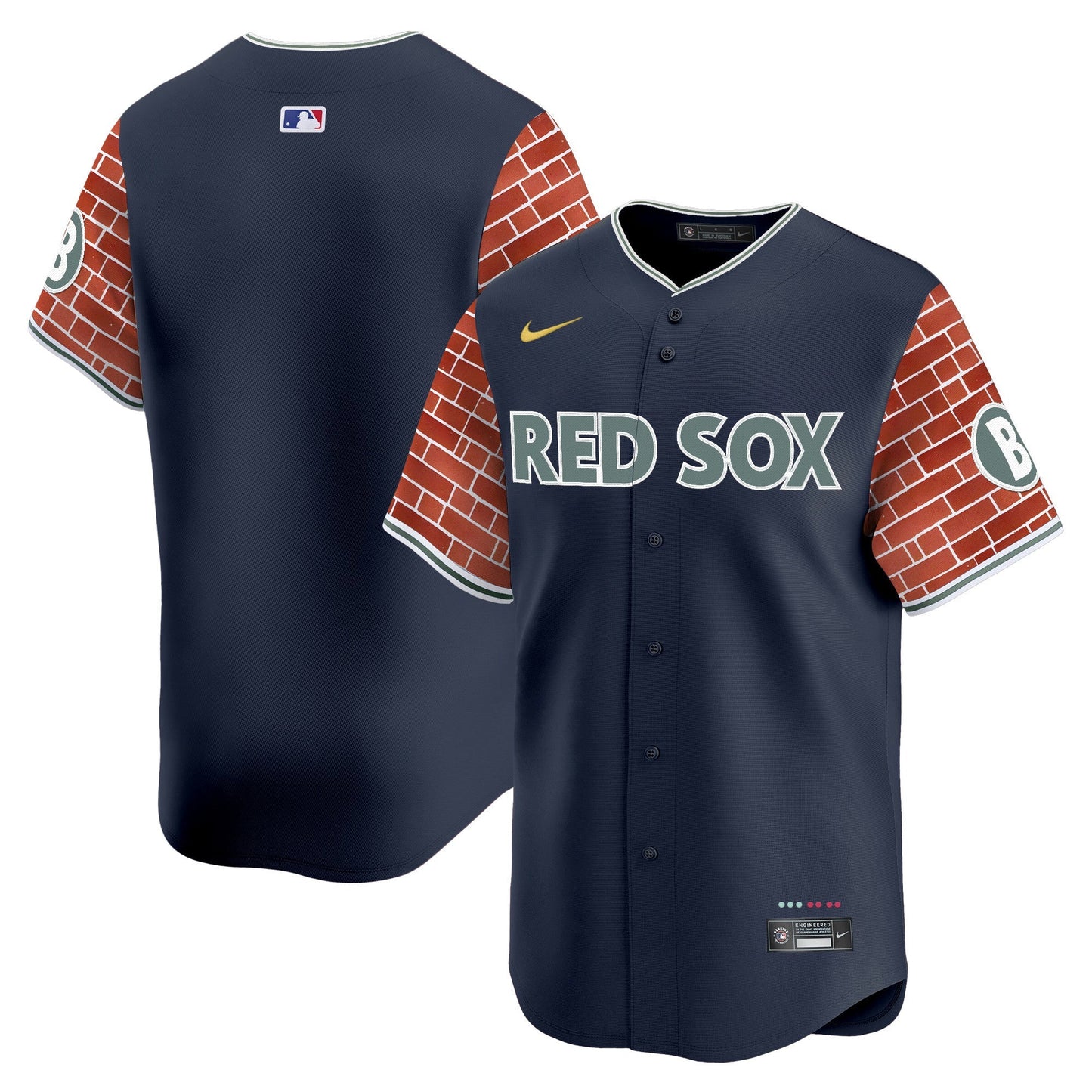Men's Boston Red Sox 2025 Fenway Red Brick Style Vapor Premier Limited Jersey - Stitched