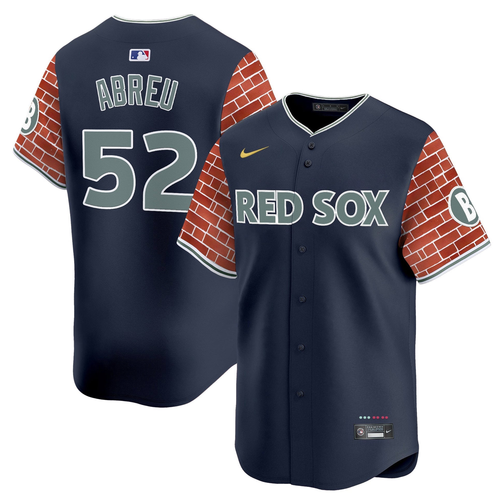 Men's Boston Red Sox 2025 Fenway Red Brick Style Vapor Premier Limited Jersey - Stitched