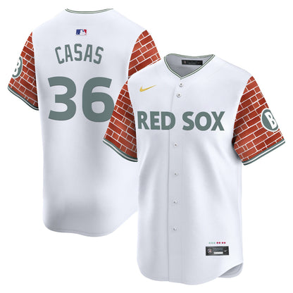 Men's Boston Red Sox 2025 Fenway Red Brick Style Vapor Premier Limited Jersey - Stitched