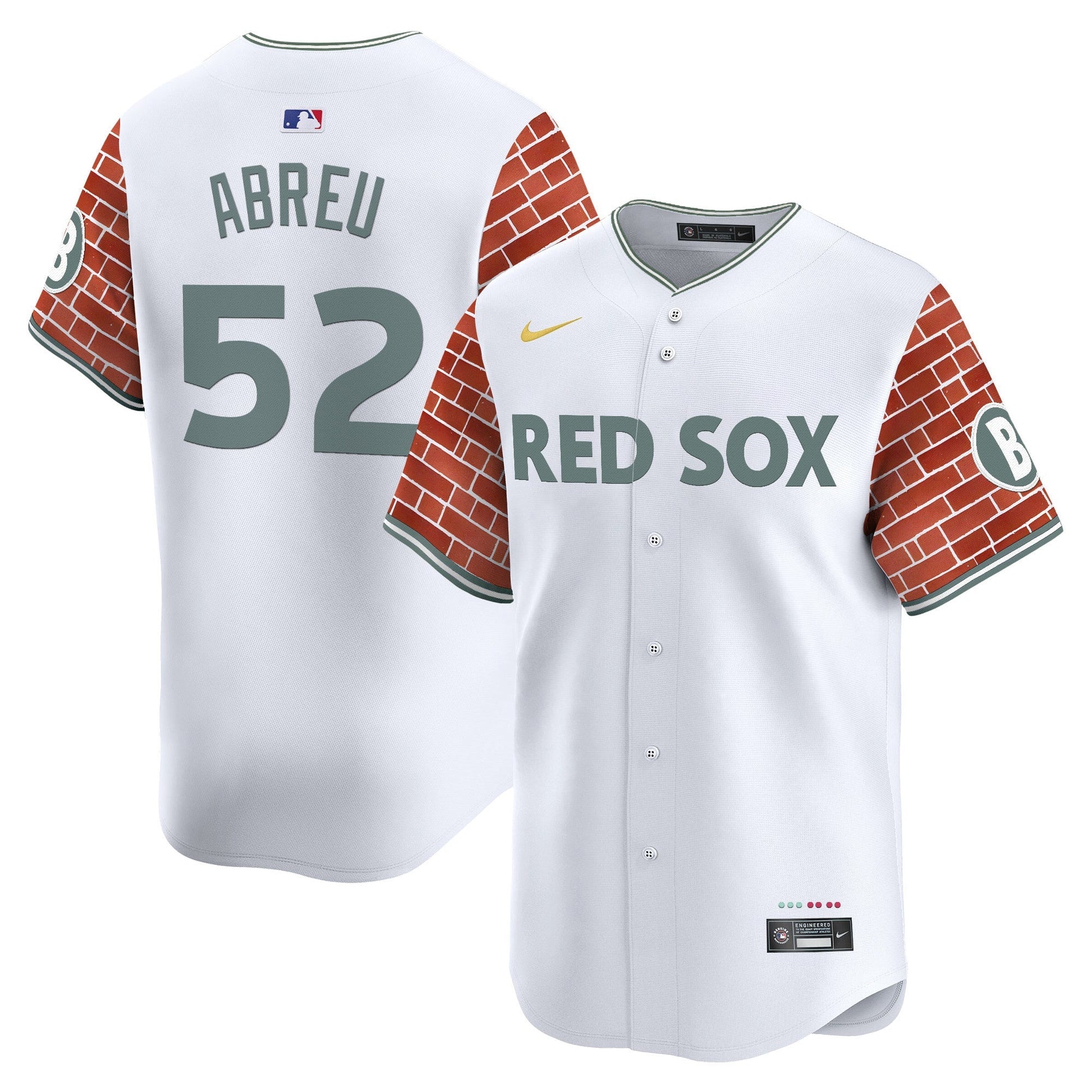 Men's Boston Red Sox 2025 Fenway Red Brick Style Vapor Premier Limited Jersey - Stitched