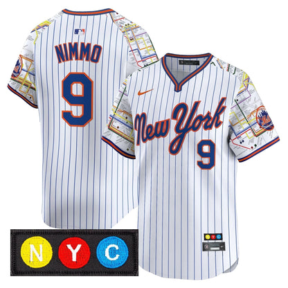 Men's New York Mets Subway Style Vapor Premier Limited Jersey - Stitched