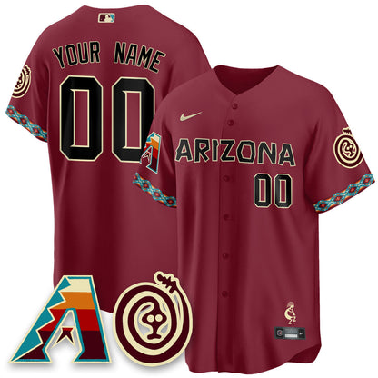 Custom Gender/Name Arizona Diamondbacks City Connect Concept Jersey V2 - All Stitched