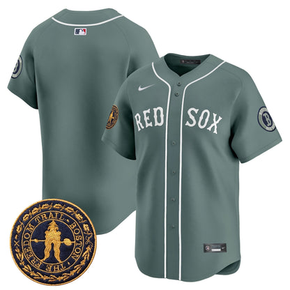 Men's Boston Red Sox Freedom Trail Patch Vapor Premier Limited Jersey - All Stitched