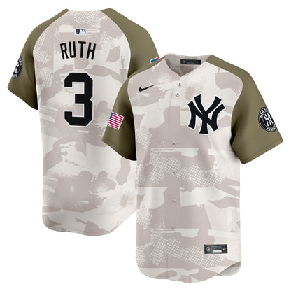 Men's New York Yankees 2025 Armed Forces Day Vapor Premier Limited Jersey - Stitched
