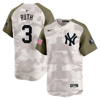 Men's New York Yankees 2025 Armed Forces Day Vapor Premier Limited Jersey - Stitched