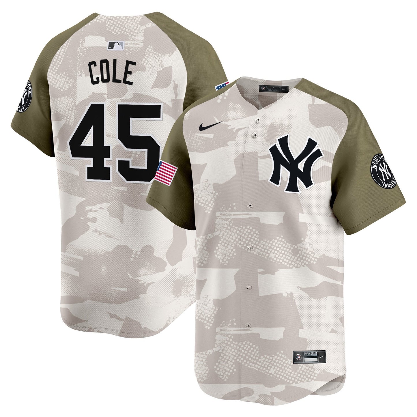 Men's New York Yankees 2025 Armed Forces Day Vapor Premier Limited Jersey - Stitched