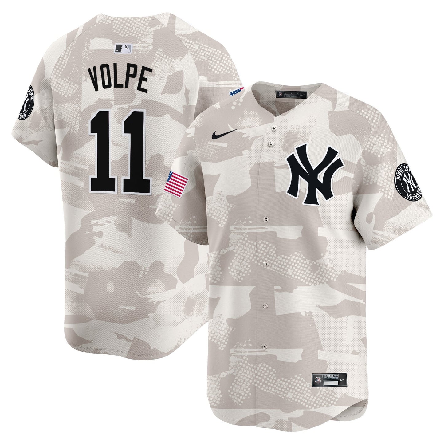 Men's New York Yankees 2025 Armed Forces Day Vapor Premier Limited Jersey - Stitched