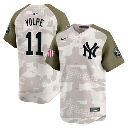 Men's New York Yankees 2025 Armed Forces Day Vapor Premier Limited Jersey - Stitched
