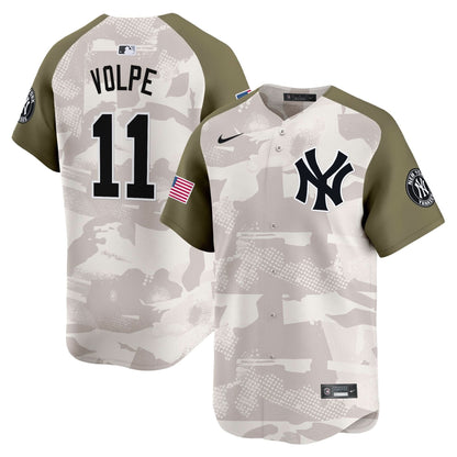 Men's New York Yankees 2025 Armed Forces Day Vapor Premier Limited Jersey - Stitched