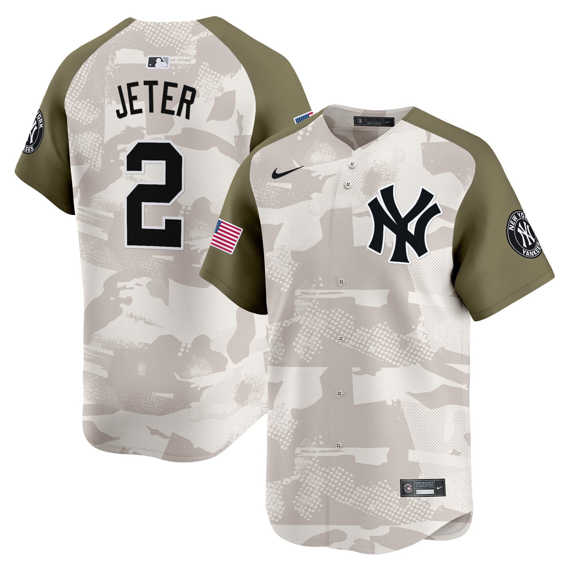 Men's New York Yankees 2025 Armed Forces Day Vapor Premier Limited Jersey - Stitched