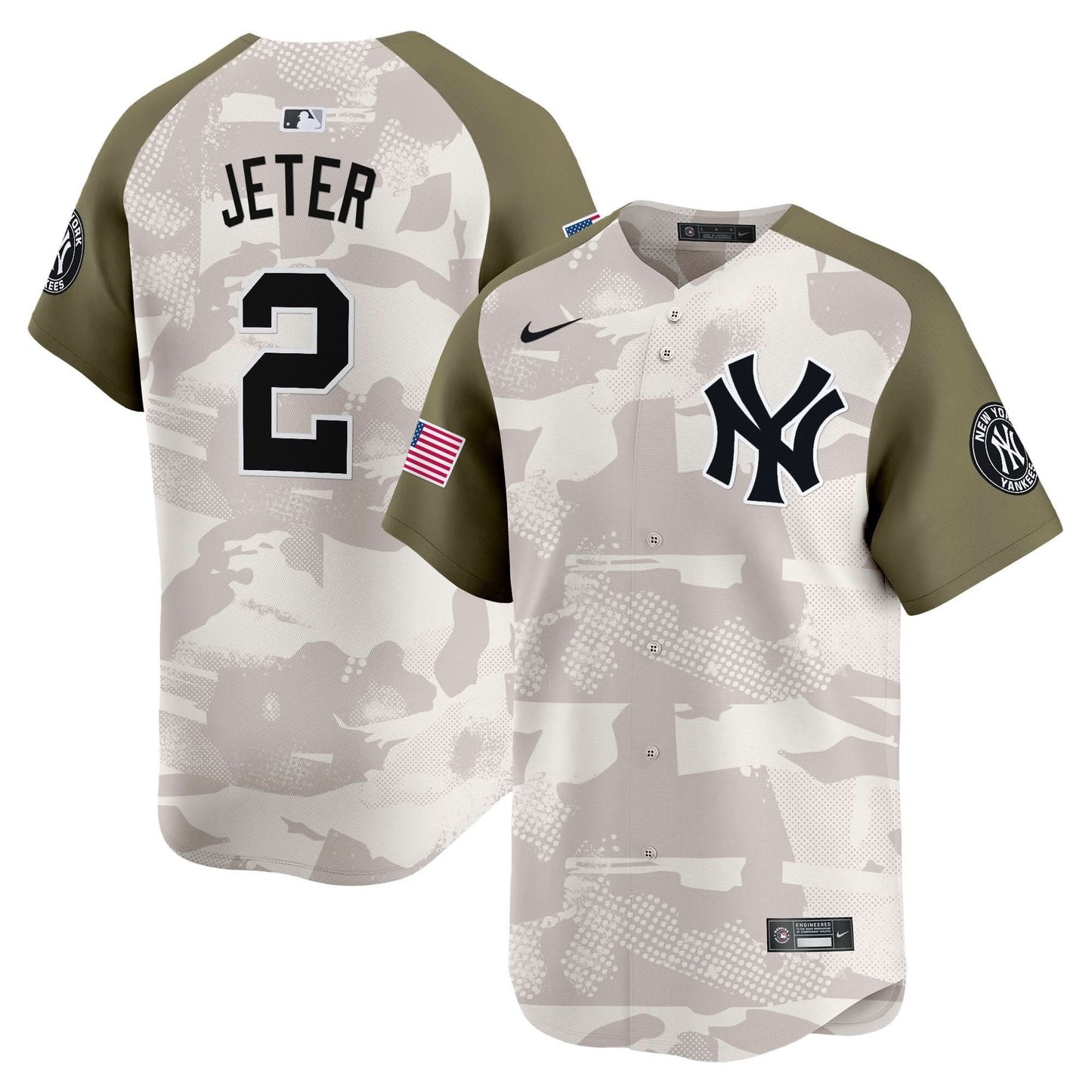 Men's New York Yankees 2025 Armed Forces Day Vapor Premier Limited Jersey - Stitched